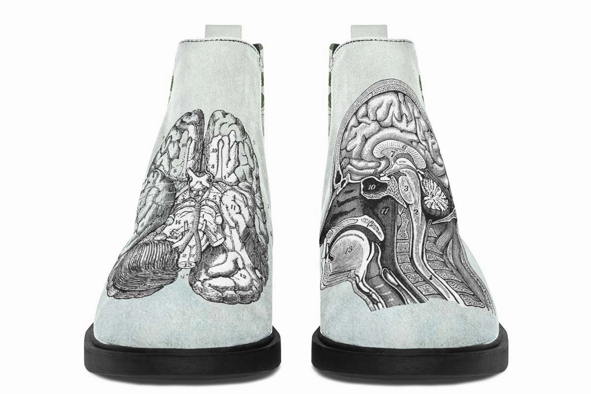 Vintage Brain Diagram Neat Vibe Boots