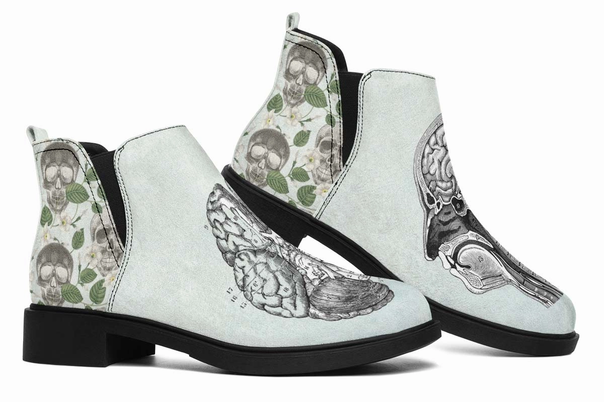 Vintage Brain Diagram Neat Vibe Boots