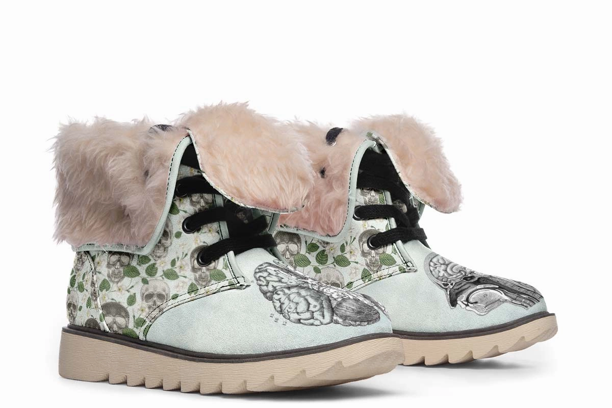 Vintage Brain Diagram Polar Vibe Boots