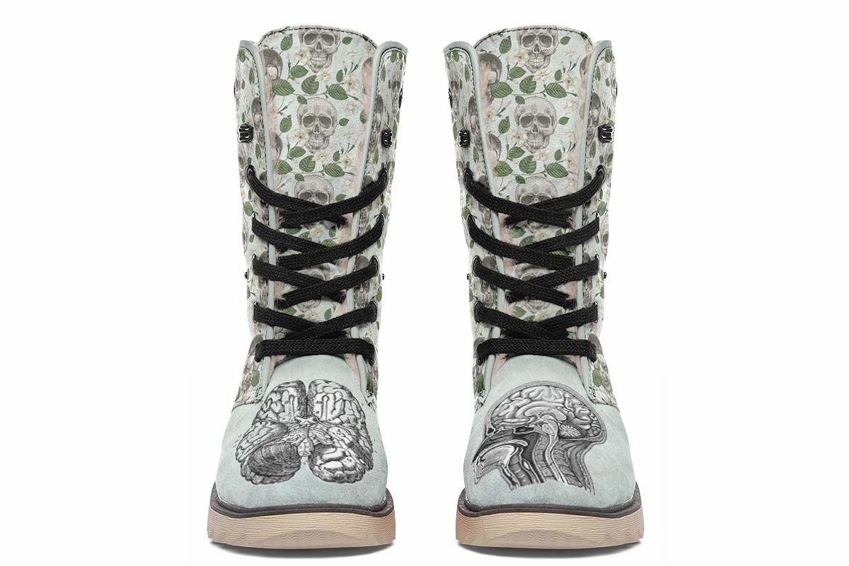 Vintage Brain Diagram Polar Vibe Boots