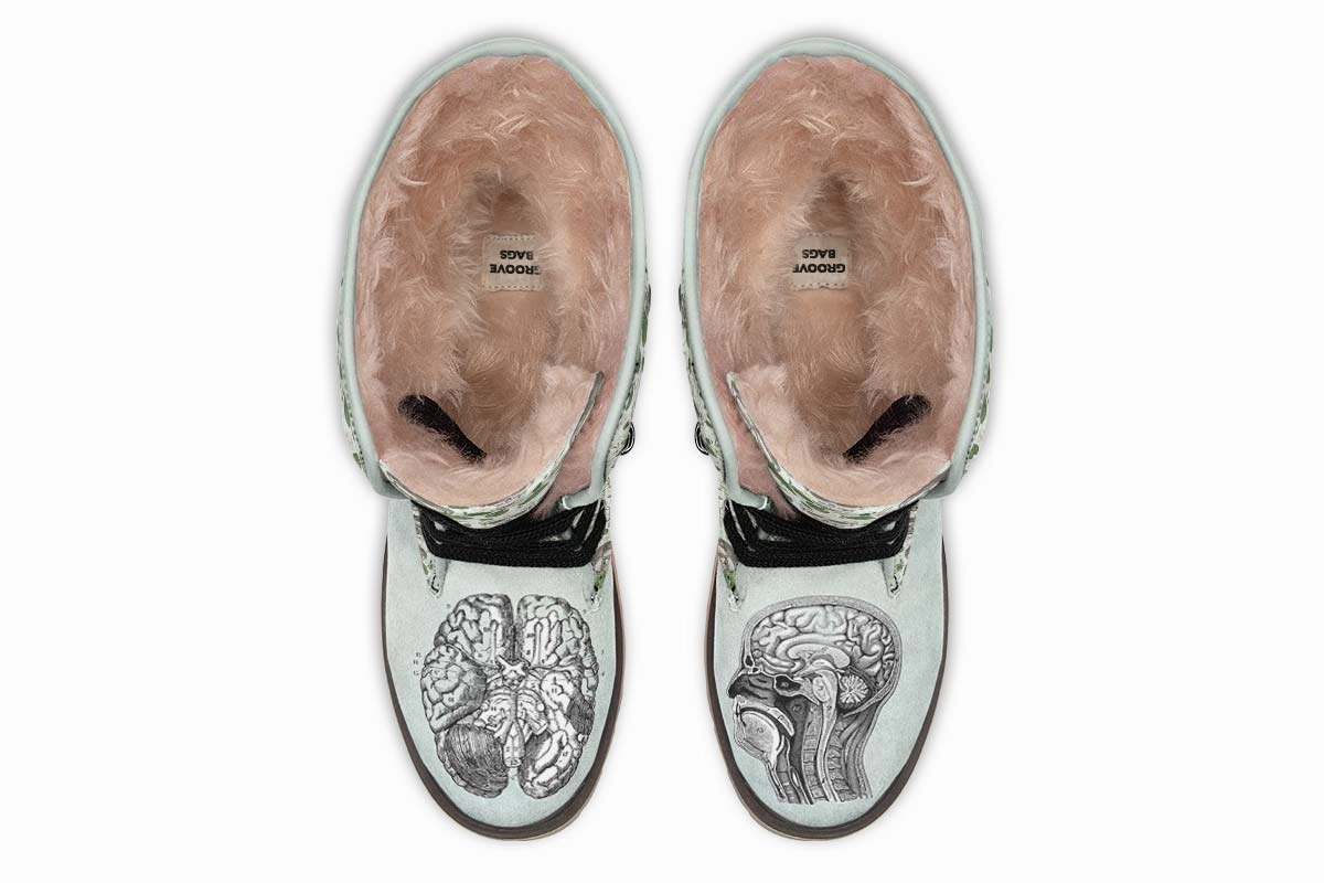 Vintage Brain Diagram Polar Vibe Boots