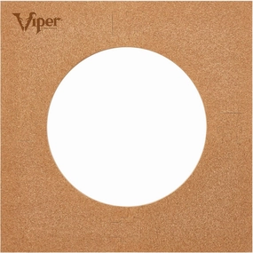 Viper Defender II Cork-Lined Dartboard Surround Reversable Wall Protector, Fits 17.75" and 18" Bristle Dartboards, Compression-Fit Tool-Free Easy Mounting, Tan, Square, 28.25" L x 28.25" W x 1" Thick