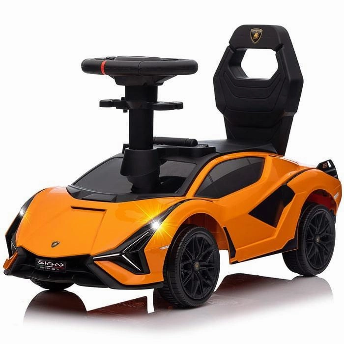 Voltz Toys Toddler Lamborghini SIAN Foot to Floor Push Pedal Ride On Car Baby Walker