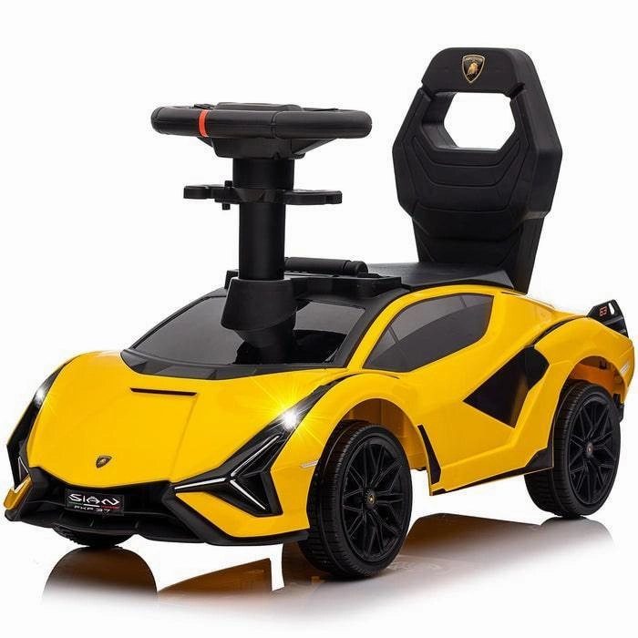 Voltz Toys Toddler Lamborghini SIAN Foot to Floor Push Pedal Ride On Car Baby Walker