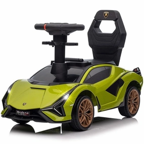 Voltz Toys Toddler Lamborghini SIAN Foot to Floor Push Pedal Ride On Car Baby Walker