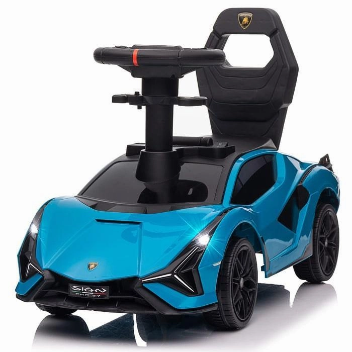 Voltz Toys Toddler Lamborghini SIAN Foot to Floor Push Pedal Ride On Car Baby Walker