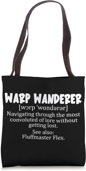 Warp Wanderer - navigating through the most convoluted of Tote Bag
