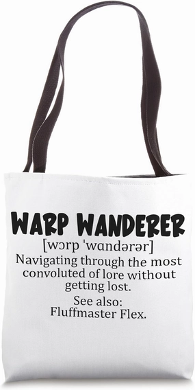 Warp Wanderer - navigating through the most convoluted of Tote Bag