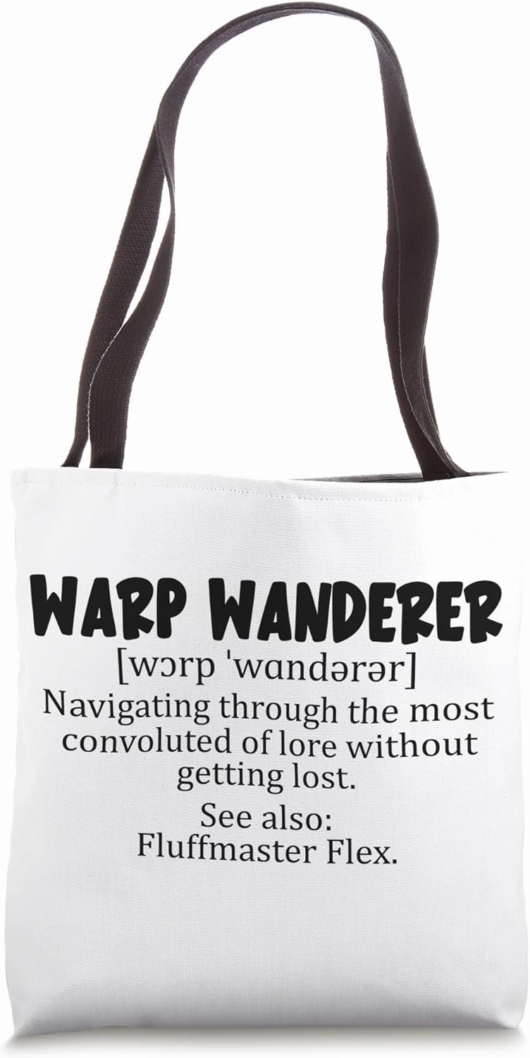 Warp Wanderer - navigating through the most convoluted of Tote Bag
