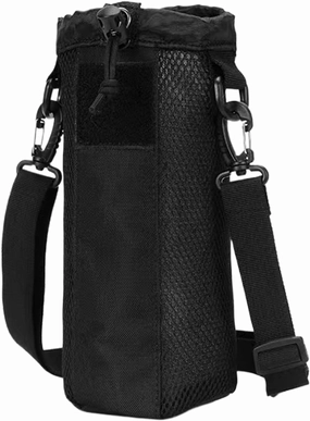 Water Bottle Carrier, Drawstring Sling Bag, Adjustable Shoulder Strap, 9.84x4.13x4.13 Inches, Portable Hydration Holder, for Running, Hiking, Outdoor Activities