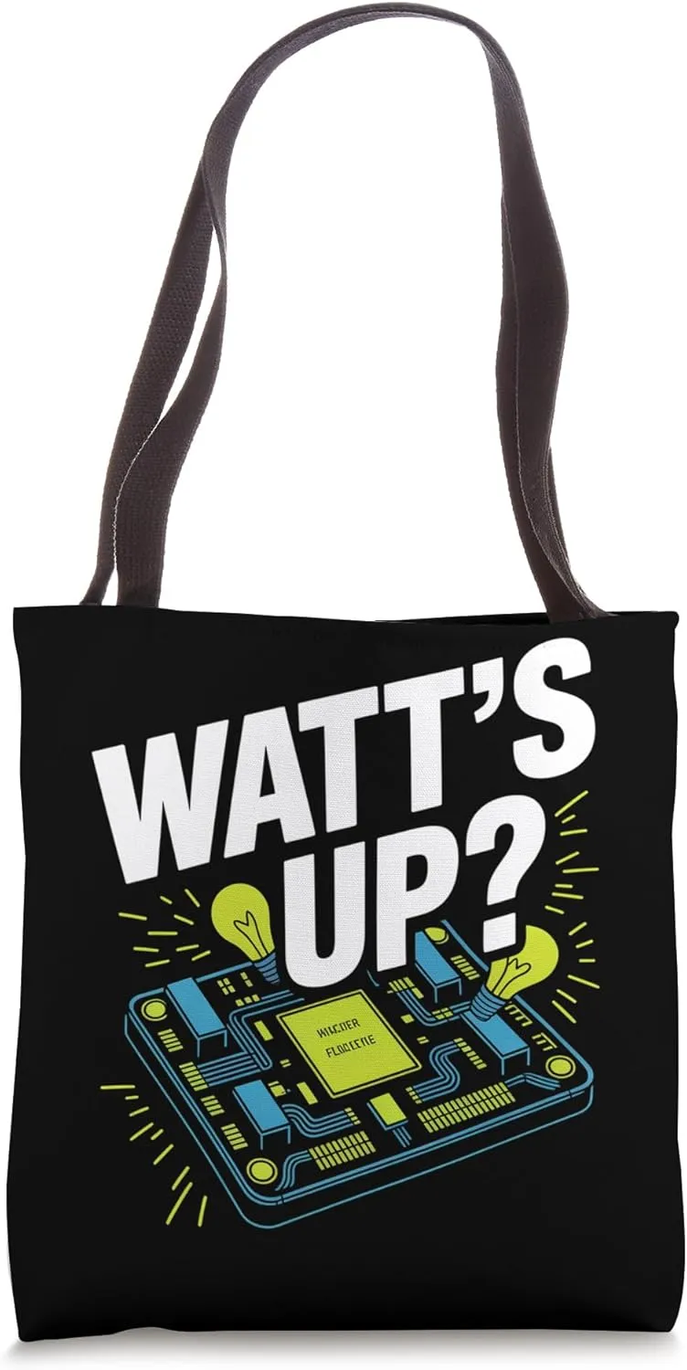 Watt's Up Circuit Board Tech Enthusiast Tote Bag