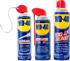 WD-40 Original Formula 3 Sizes Combo Kit - 12 OZ Smart Straw & 14.4 OZ EZ Reach & 18 OZ Big Blast, Spray delivery System for All Your Job Needs, Combo 3-Pack