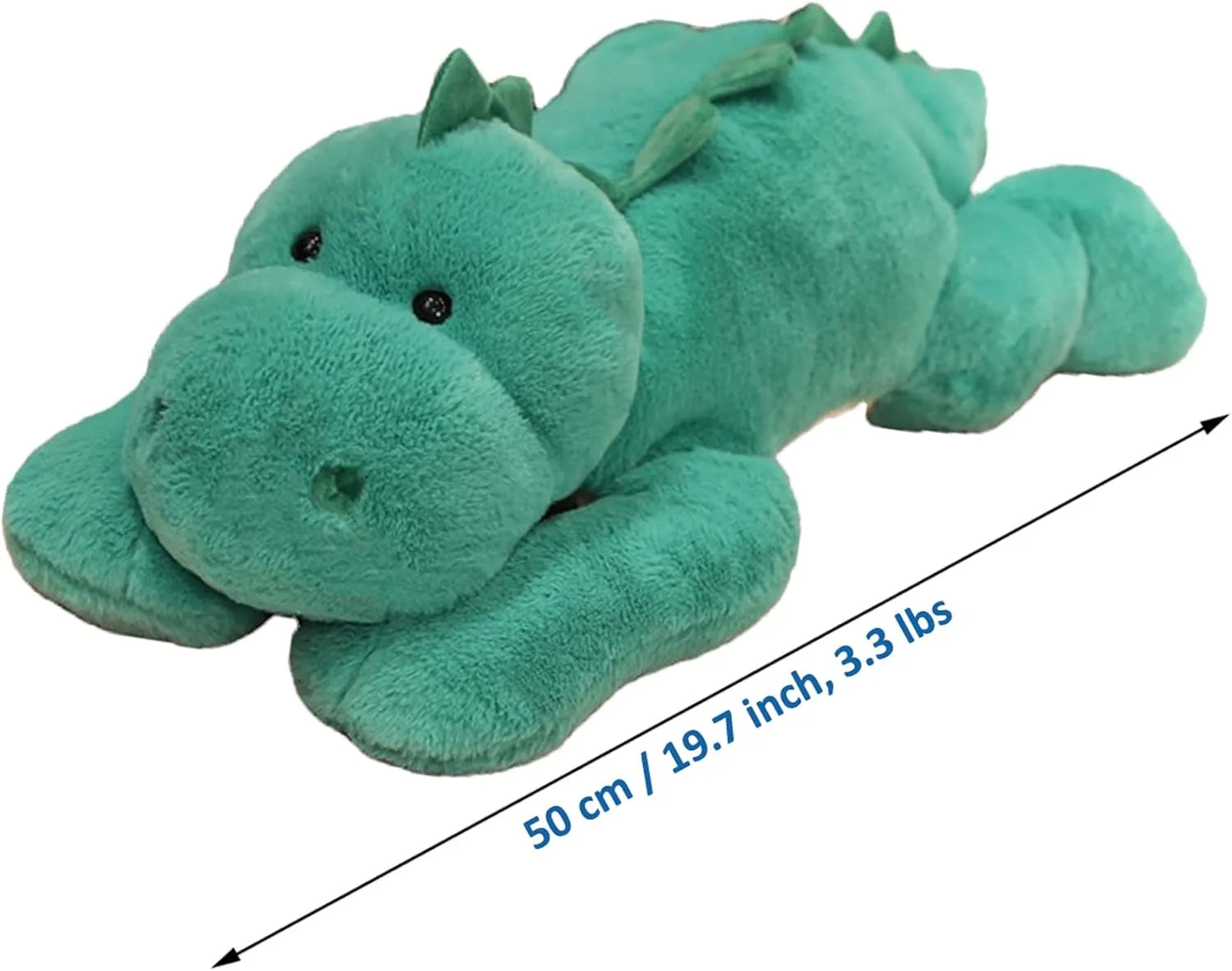 Weighted Stuffed Animals, 3.3 lbs Weighted Dinosaur Stuffed Animal Toy Dinosaur Weighted Plush Animals Throw Pillow Gifts for Boys Girls, 19.6 inch