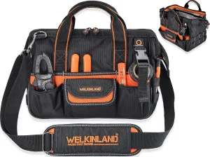 WELKINLAND 13-Inch Small Tool Carrier, Electrician's Organizer, HVAC Tech's Bag, Men's Drill Bag