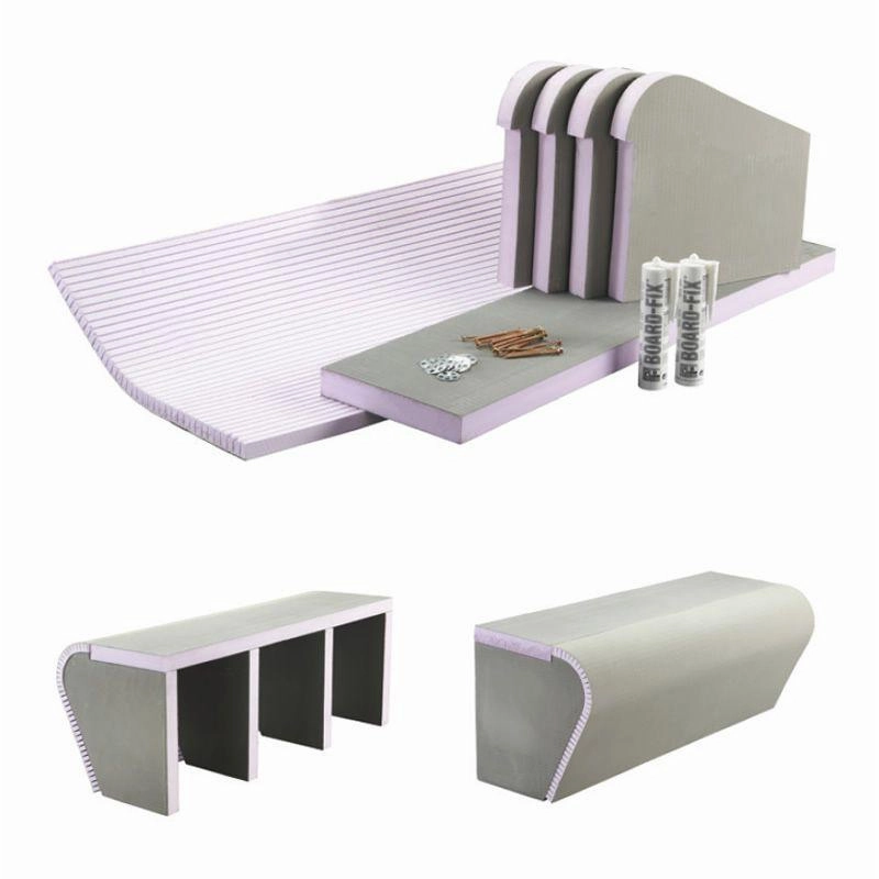 Wet Room Tileable Bench Seat - Curved Edge