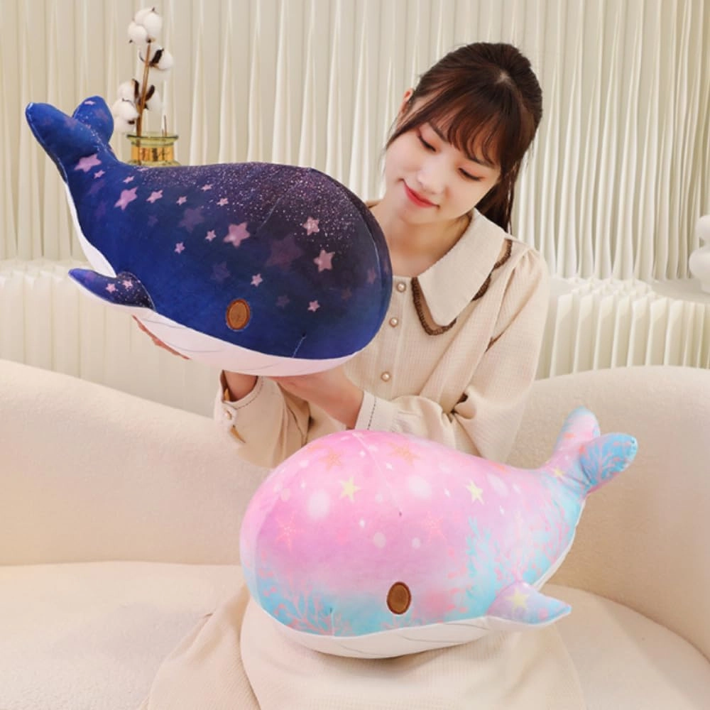 Whale Stuffed Animal，Marine Animal Stuffed Toys for Family or Friends on Birthday, Party, Halloween, Christmas, Valentine's Day. 1 Piece (Pink 16 inches)