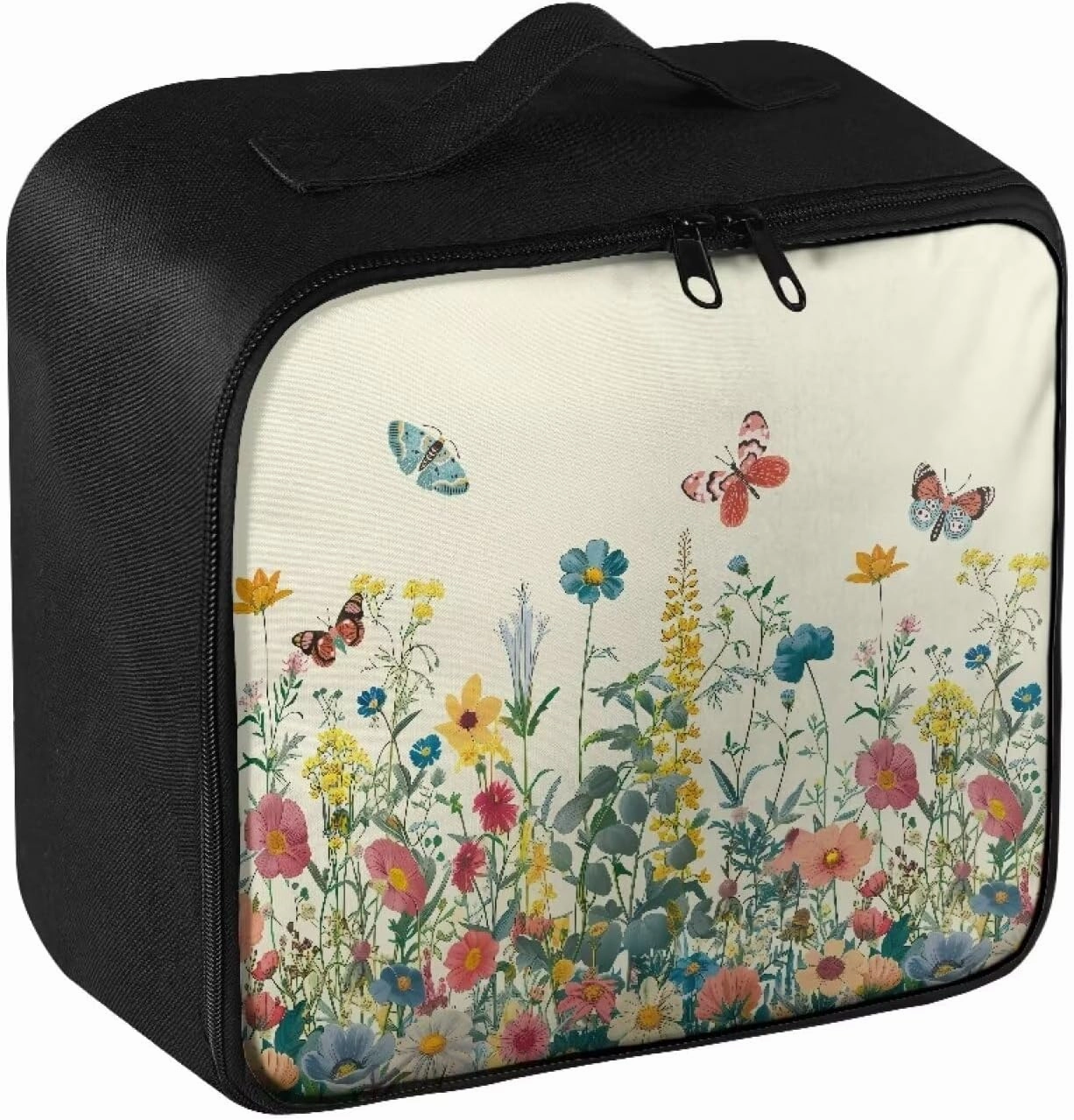Wildflower First Aid Bag Empty First Aid Pouch Cute Travel Rescue Pouch First Responder Storage Medicine Emergency Bag for Car Home Office Kitchen Sport Outdoors