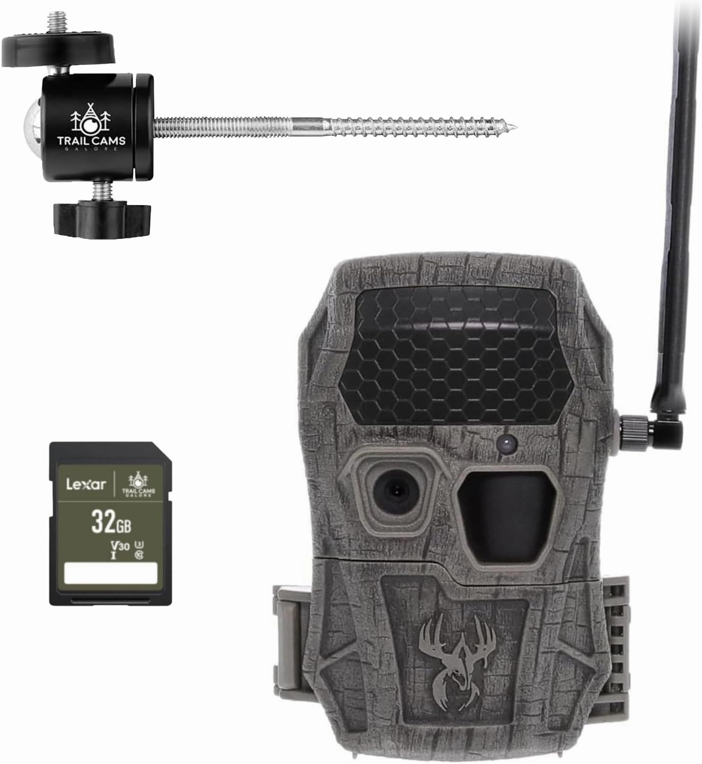 Wildgame Innovations Encounter XT Cellular Trail Camera Compatible with HuntSmart | 26 MP 80 ft Dual Network Photo & Video Game Camera for Hunting and Wildlife Scouting with 32GB SD Card & Tree Mount