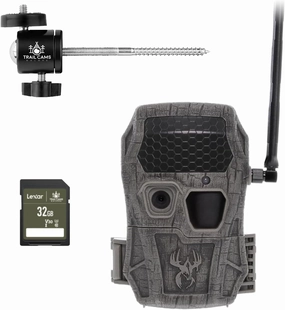 Wildgame Innovations Encounter XT Cellular Trail Camera Compatible with HuntSmart | 26 MP 80 ft Dual Network Photo & Video Game Camera for Hunting and Wildlife Scouting with 32GB SD Card & Tree Mount