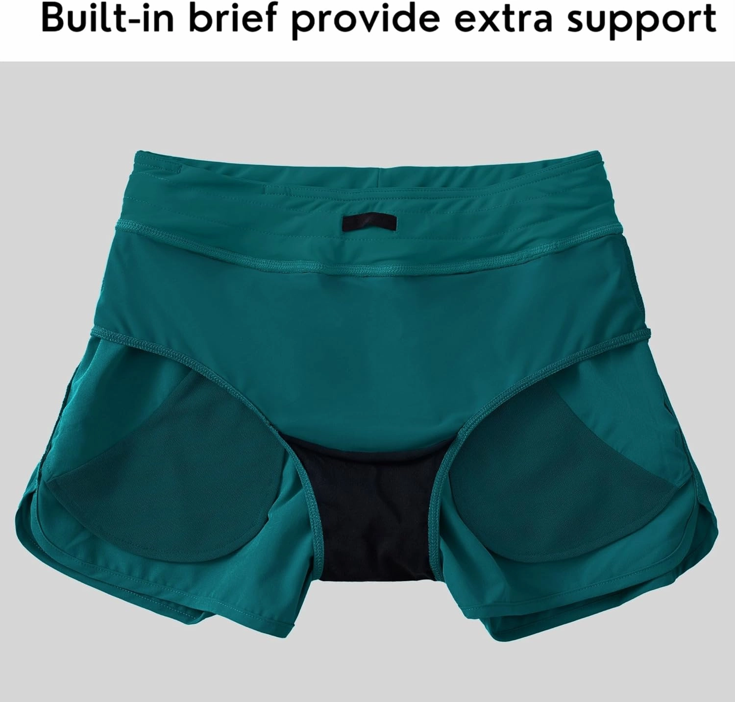 Willit Women's 3" Swim Board Shorts Swimming Bottoms with Brief Liner Quick Dry UPF 50 