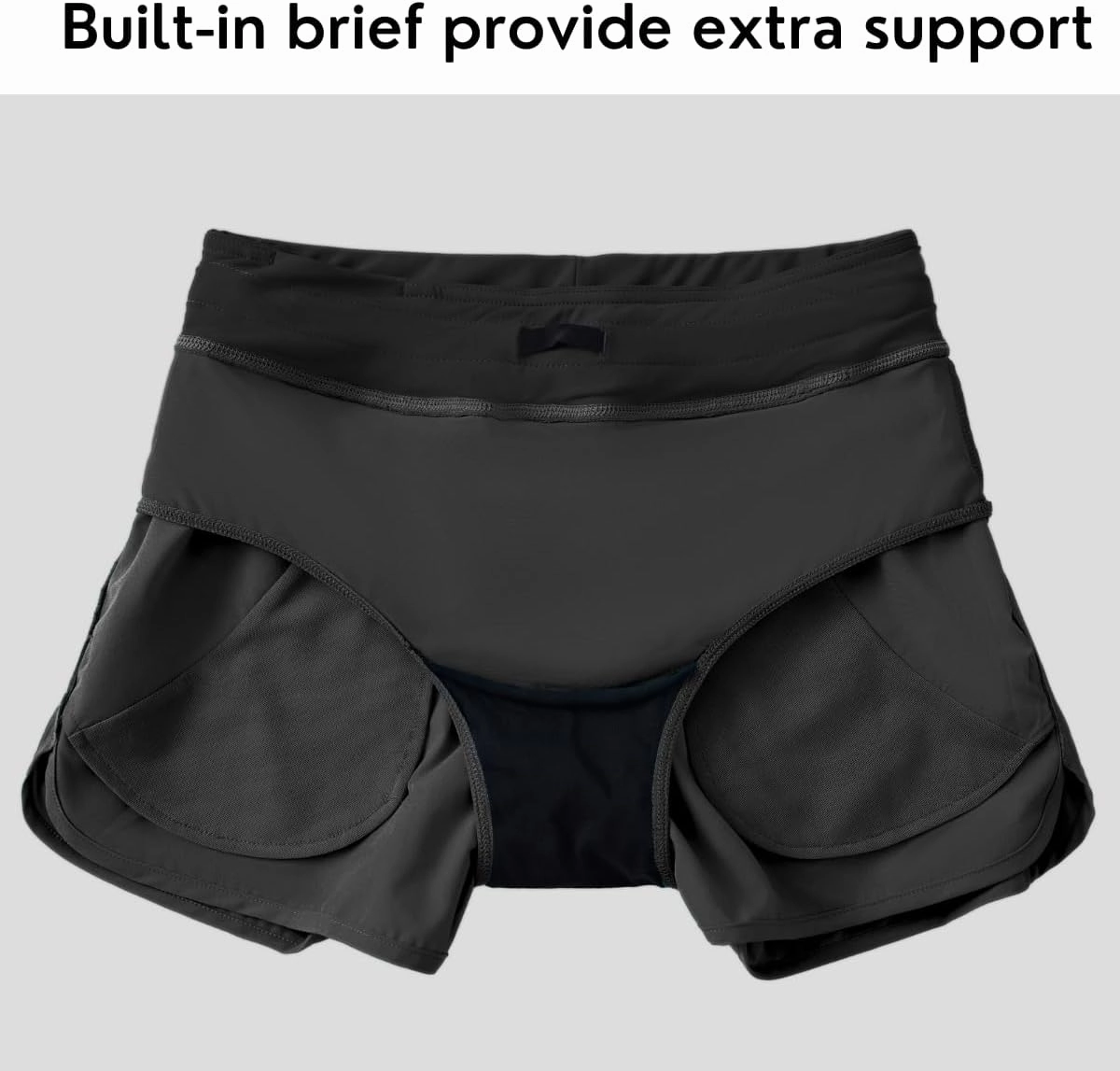 Willit Women's 3" Swim Board Shorts Swimming Bottoms with Brief Liner Quick Dry UPF 50 