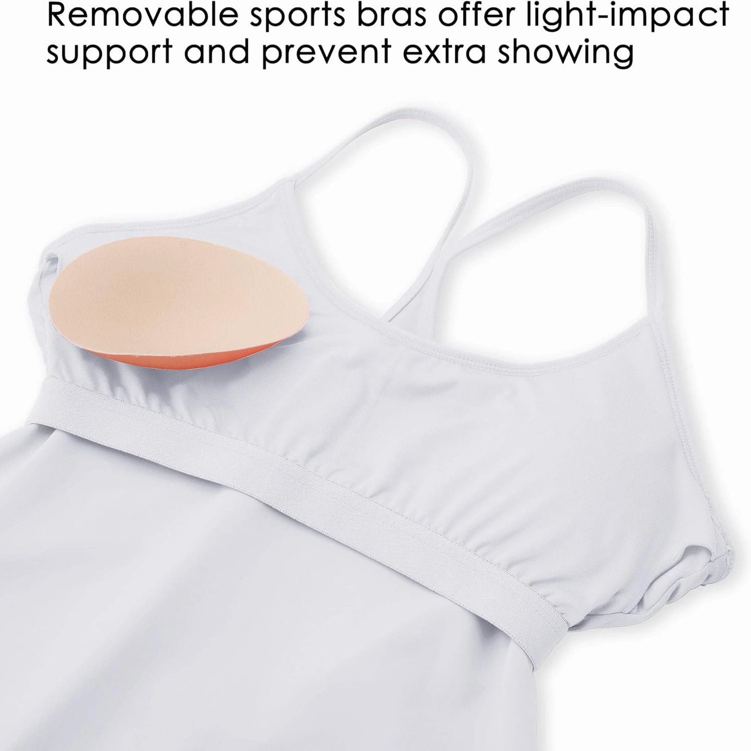 Willit Women's Exercise Dress Tennis Golf Workout Dress with Built-in Bra Yoga Athletic Dress with Pockets