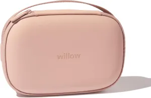 Willow Breast Pump Carrying Case, Dusty Pink, Use with Hands Free Wearable Breast Pumps, Ultra Durable Hard Shell Breast Pump Case with Removable Tray, Compact and Discreet
