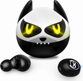 Wireless Earbuds Cool Bluetooth Headphones 5.0 Built in Mic 36H Playtime Noise Reduction IPX5 Waterproof Kids Earphones HiFi 3D Stereo USB-C Single/Twin Mode Headphones for Gaming Sport Workout