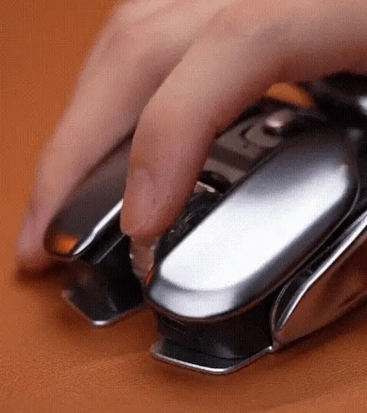 Wireless Ergonomics Metal Mouse Mute Rechargeable Waterproof Scientific Mouse