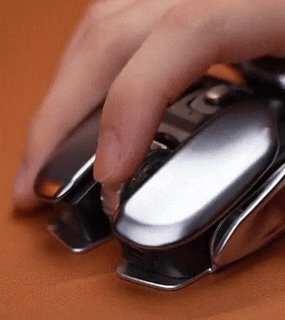 Wireless Ergonomics Metal Mouse Mute Rechargeable Waterproof Scientific Mouse
