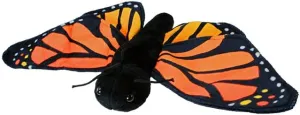 WISHPETS Orange Monarch Butterfly 15" Stuffed Animal Plush Toy