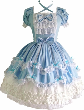 Women Lolita Swing Dresses Vintage Medieval Court Style Packwork Gothic Corset Dress Halloween Party Wedding Dress