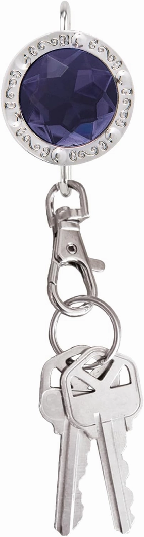 Women’s Bag Charm Key Finder, Car Keychain Hook, Cute Purse Organizer & Tote Bag Accessories, Gifts for Mom - Gems