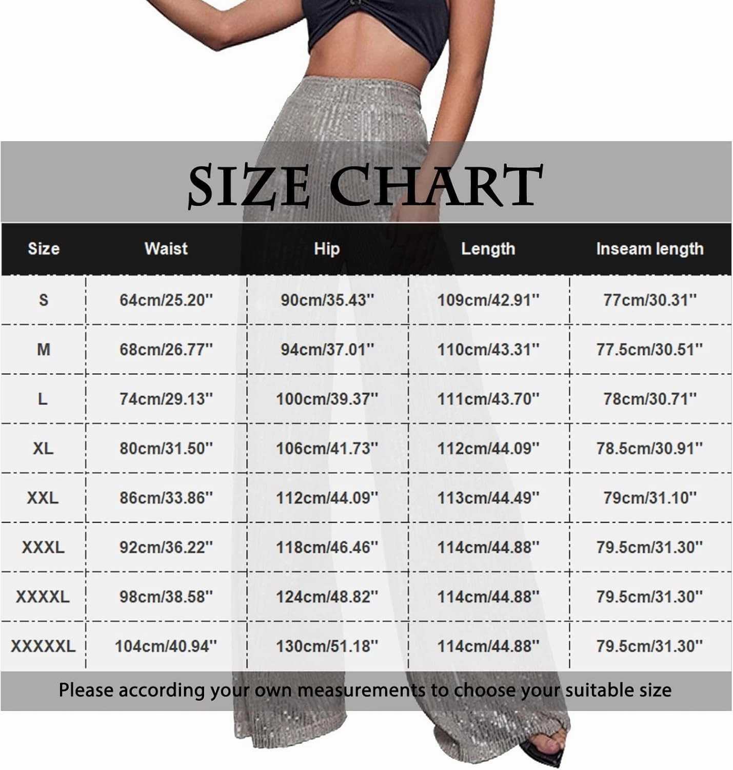 Women's High Waisted Sequin Pants Trendy Carnival Evening Party Sparkly Trousers Oversized Baggy Wide Leg Casual Pant