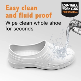 Women Slippers, Non Slip Work Shoes, Waterproof, Oil Resistant and Anti-Static, Suitable for Hospital Doctors, Nurses, Kitchen, Laboratory, Healthcare Or Home Use