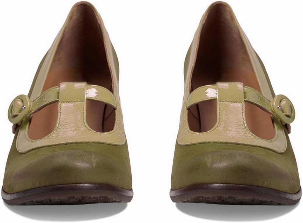 Women Vintage Low Kitten Heel Mary Jane Pumps Shoes Round Closed Toe Ankle T-Strap Dress Sandals 2" Stacked Heels Penny Loafers Buckle Nubuck Suede Work Office Fashion Dressy 4-11 M US