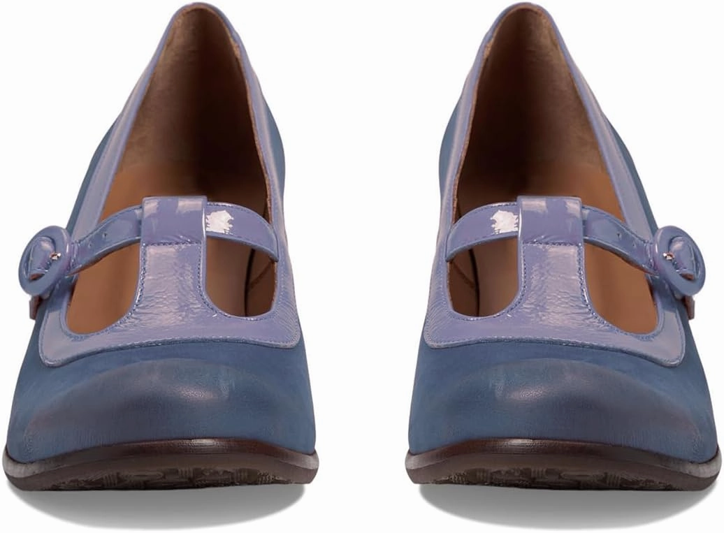 Women Vintage Low Kitten Heel Mary Jane Pumps Shoes Round Closed Toe Ankle T-Strap Dress Sandals 2" Stacked Heels Penny Loafers Buckle Nubuck Suede Work Office Fashion Dressy 4-11 M US