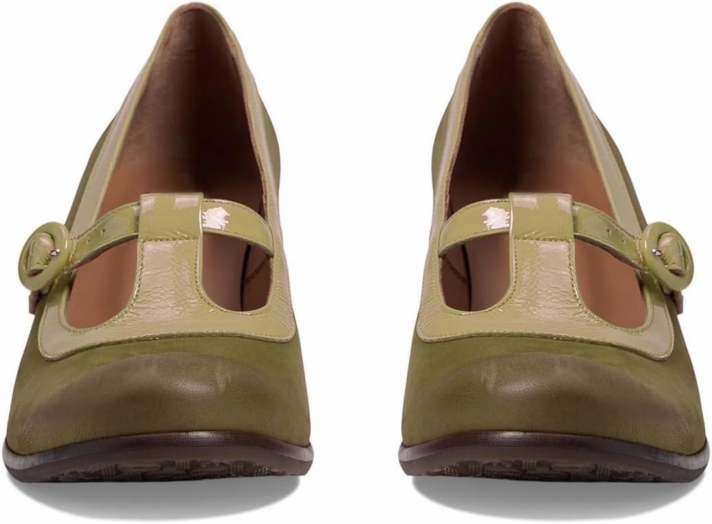Women Vintage Low Kitten Heel Mary Jane Pumps Shoes Round Closed Toe Ankle T-Strap Dress Sandals 2" Stacked Heels Penny Loafers Buckle Nubuck Suede Work Office Fashion Dressy 4-11 M US