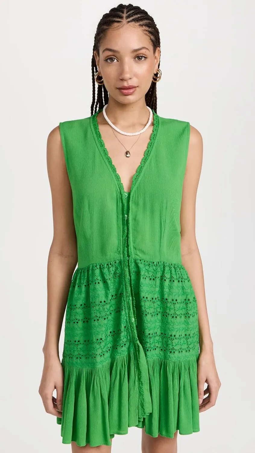 Women's Eyelet Mini Dress