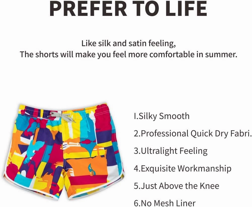 Womens Board Shorts Beach Quick Dry Fabric Swim Slim Trunks Ocean Travel Sports