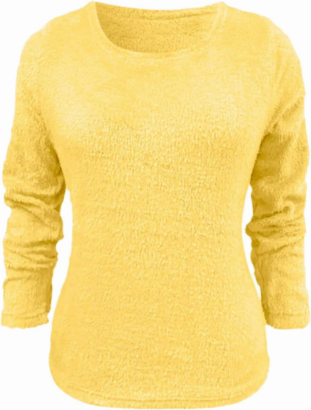 Womens Pullover Sweater Oversized Fuzzy Wool Christmas Long Sleeved for Women Fall Winter Cozy Fashioable Outfit