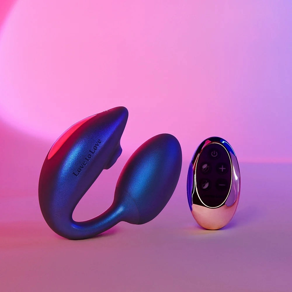 WonderLover Iridescent Night Flapping Dual Stimulator with Remote