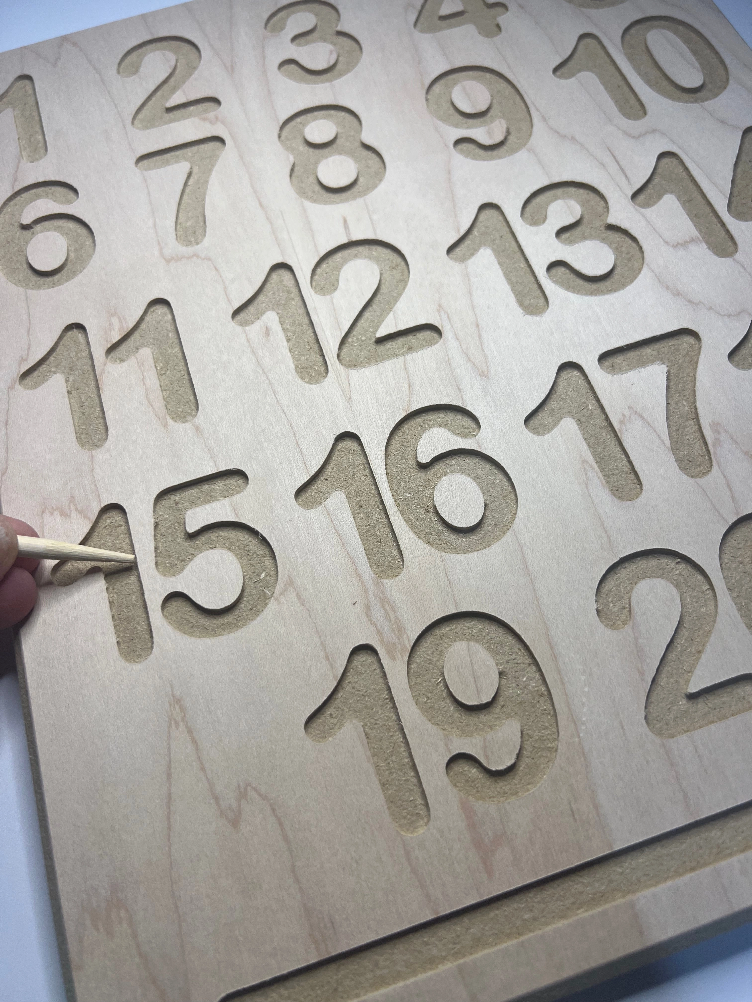 Wood Tracing Board NUMBERS Montessori Writing Tracing Board Learn to Write Letters