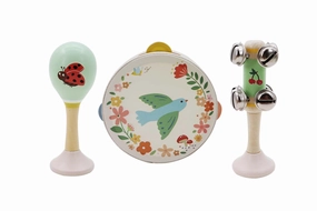 Wooden 3 Pce Music Set - Spring Image