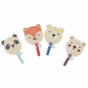Wooden Animal Paddle Ball Game (Sent At Random)