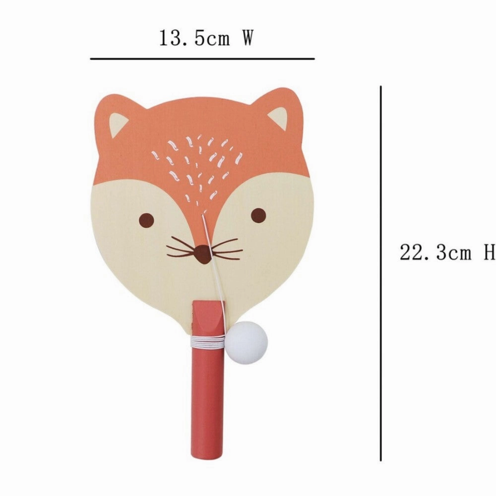 Wooden Animal Paddle Ball Game (Sent At Random)