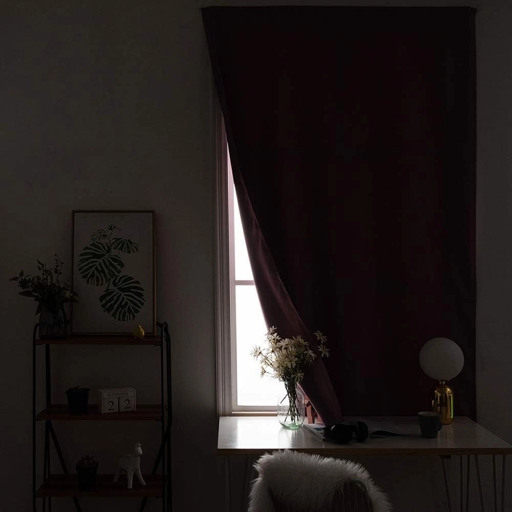 XISUNYA Self Adhesive Portable Blackout Curtains, Christmas Room Darkening Curtains, Colorful Graphic Baubles with Retro Snowflake Print Temporary Blackout Blinds,35W x63L Inch, for Kitchen Bathroom