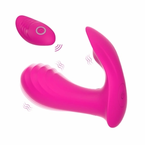 y.Love Dolphins Wearable Vibrator with Remote Control - Pink