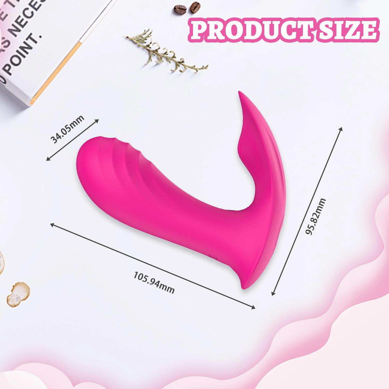 y.Love Dolphins Wearable Vibrator with Remote Control - Pink