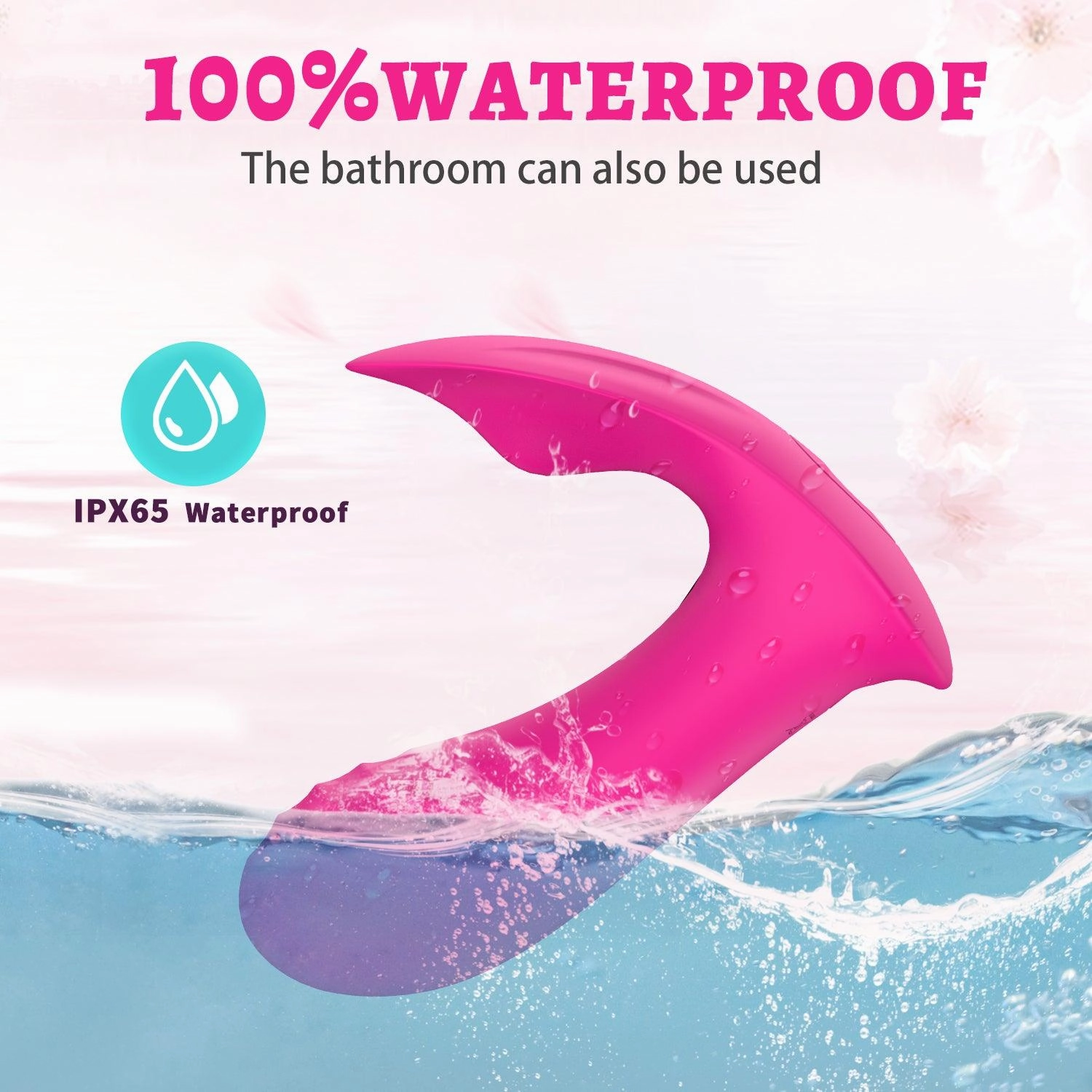 y.Love Dolphins Wearable Vibrator with Remote Control - Pink
